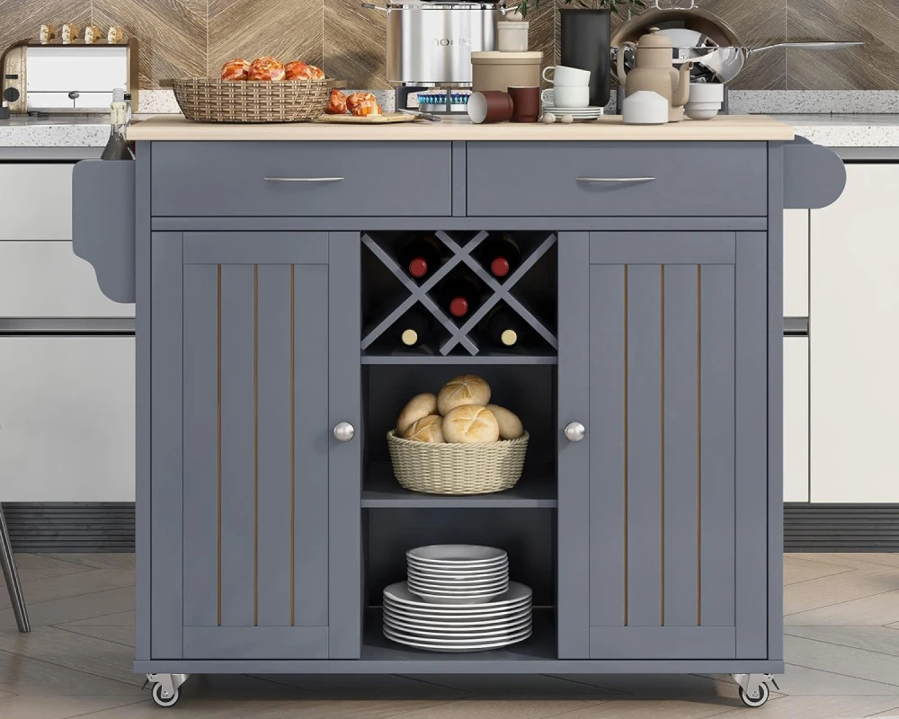 modern kitchen island storage